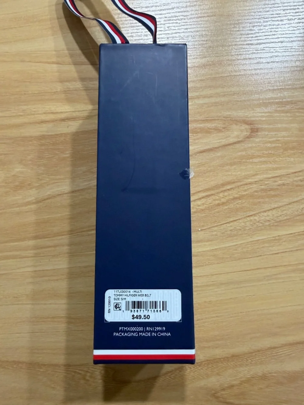Tommy Hilfiger Leather Stretch Canvas 2-Tone Belt